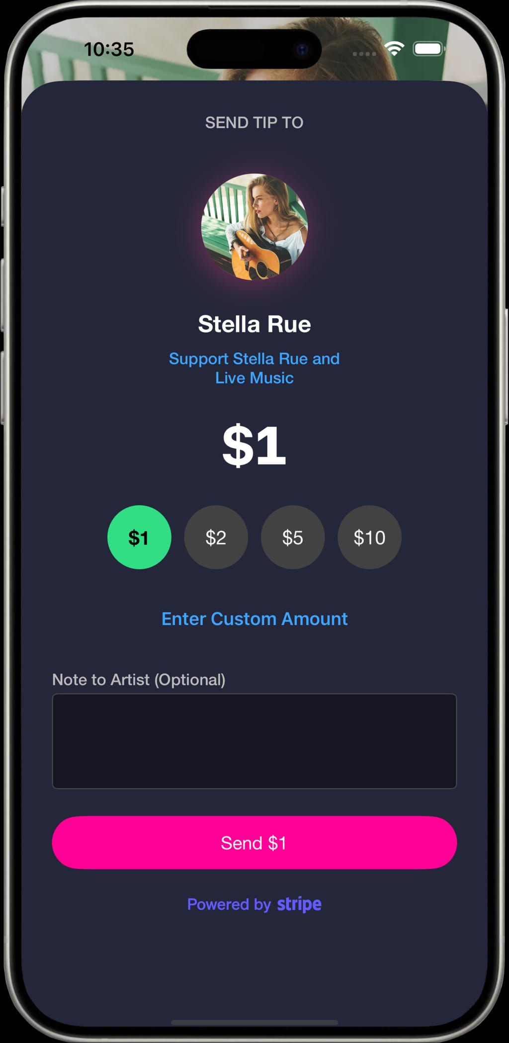 Tip Screen